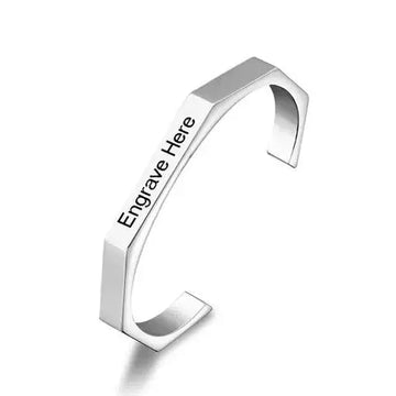 Customize Hexagon Karha for Men & Women Custom Engraved